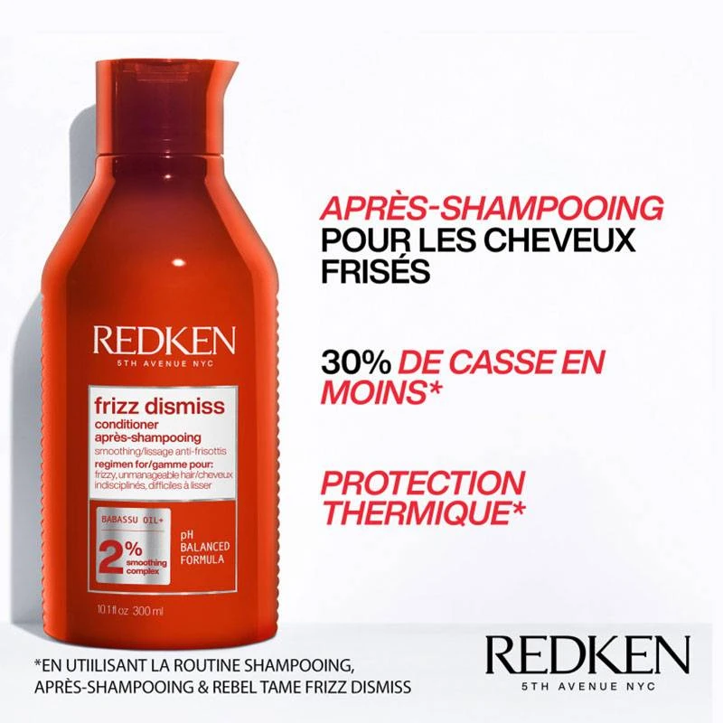 Redken Apres-shampoing Anti-frisottis Frizz Dismiss NEW / 300ml 3 Redken Apres-shampoing Anti-frisottis Frizz Dismiss NEW / 300ml – Image 3