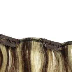 Bandeau Extensions à Clip Naturelles 41000 Châtain Mèches Platines -Produits Capillaires bandeau extensions naturelles a clips chatain platine 2