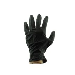 Boite De 100 Gants En Nitrile AQL 1.5 Noir - Taille L -Produits Capillaires boite de 100 gants en nitrile aql 15 noir taille l 2