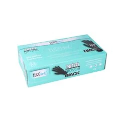 Boite De 100 Gants En Nitrile AQL 1.5 Noir - Taille M -Produits Capillaires boite de 100 gants en nitrile aql 15 noir taille m 2