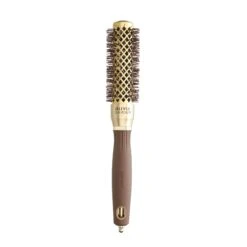 Olivia Garden Brosse Brushing Ronde Expert Blowout Shine Wavy Bristles Gold&Brown 25mm