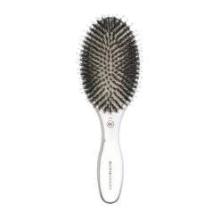 Olivia Garden Brosse Démélante Expert Care Oval Boar&Nylon Bristles Silver