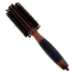 Brosse De Brushing 54mm -Produits Capillaires brosse ronde en poils de sanglier 12 rangs diametre 54 mm 2