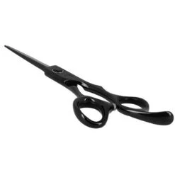 Ciseaux De Coupe Offset Noir Chromé 5.5 -Produits Capillaires ciseaux de coupe chromes noirs en acier 440c 55 5