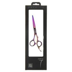 Ciseaux De Coupe Offset Rainbow Chromé 5.5 -Produits Capillaires ciseaux de coupe rose effet holographique en acier 440c 55 edition limitee 3