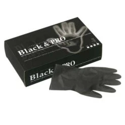 Sibel Boîte De 20 Gants Latex Satin Noir - Taille S