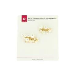 Lot De 2 Peignes Barrettes Perles -Produits Capillaires lot de 2 peignes barrettes perles 2