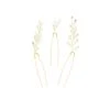 Lot De 3 épingles à Chignon Dorées Avec Cristaux