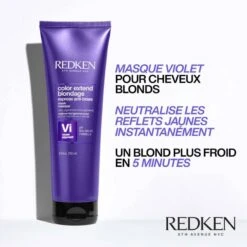 Redken Masque Neutralisant Express Anti-Brass Color Extend Blondage / 250ml -Produits Capillaires masque neutralisant express anti brass color extend blondage 4