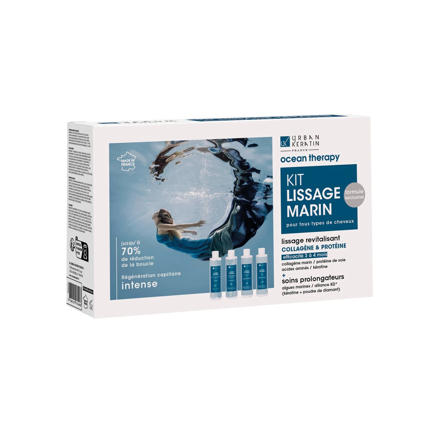 Mini Kit De Lissage Marin Ocea Therapy (4x100ml) / 400ml 1 Mini Kit De Lissage Marin Ocea Therapy (4x100ml) / 400ml