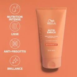 Wella Professionals Crème Anti-frisottis Nutri-Enrich / 150ml -Produits Capillaires nutri enrich creme de lissage anti frisottis 150ml 3