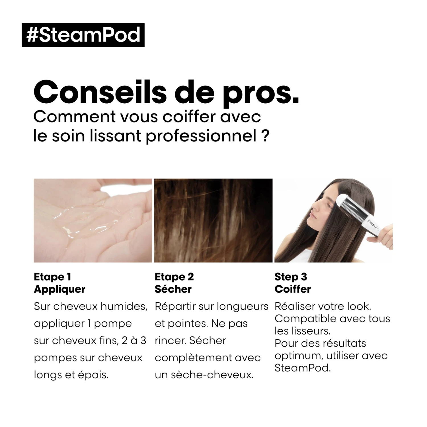 Pack SteamPod 3.0 Lisseur Vapeur & Soin Lissant + Pochette Thermorésistante 12 Pack SteamPod 3.0 Lisseur Vapeur & Soin Lissant + Pochette Thermorésistante – Image 12