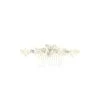 Peigne Barrette Mariage Argenté Avec Perles Et Cristaux