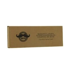 Rasoir à Lame Interchangeable Bois Black + 10 Lames Double Edge Courtes -Produits Capillaires rasoir a lame interchangeable bois black 10 lames double edge courtes 3