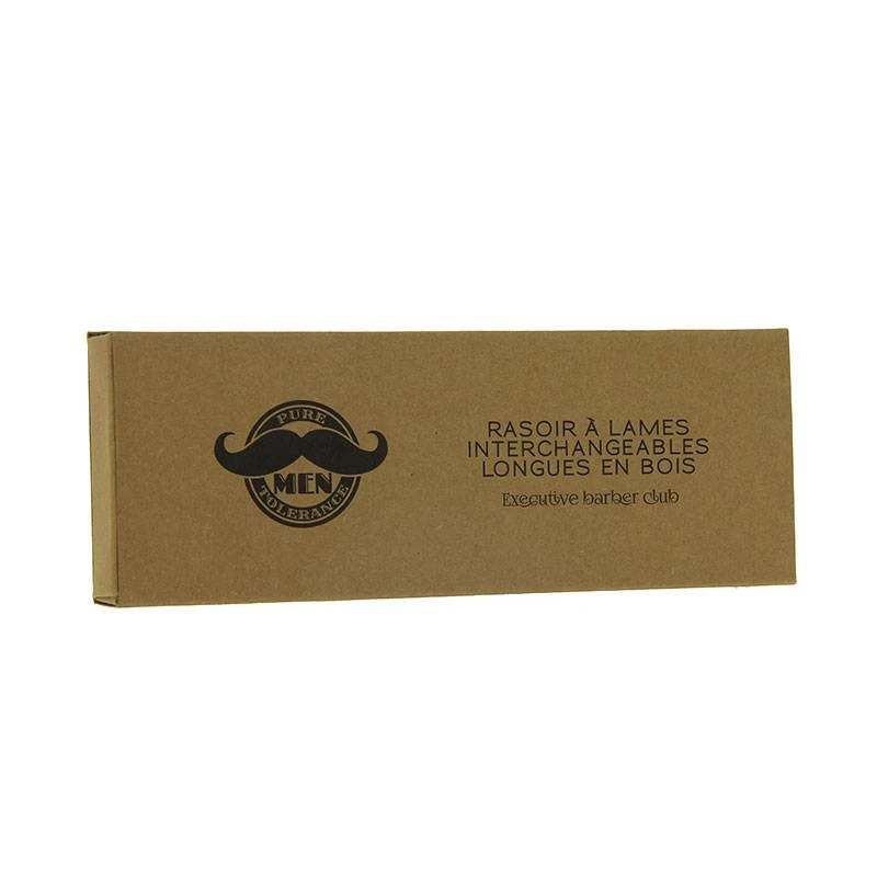 Rasoir à Lame Interchangeable En Bois Black + 10 Lames Double Edge Longues 3 Rasoir à Lame Interchangeable En Bois Black + 10 Lames Double Edge Longues – Image 3