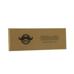 Rasoir à Lame Interchangeable En Bois Marron + 10 Lames Double Edge Longues -Produits Capillaires rasoir a lame interchangeable bois marron 10 lames double edge longues 2