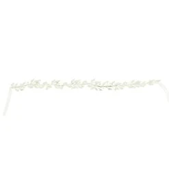 Serre-tête Feuilles Argentées Et Perles - Mariage