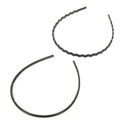 Serre-tête Noir Et Zigzag X2