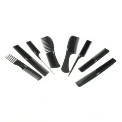 Set De 8 Peignes En Carbone -Produits Capillaires set de 8 peignes en carbone 2