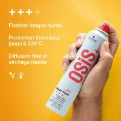 Spray Vaporisateur Fixation Forte Osis+ Freeze Pump / 200ml -Produits Capillaires spray vaporisateur fixation forte osis freeze pump 1