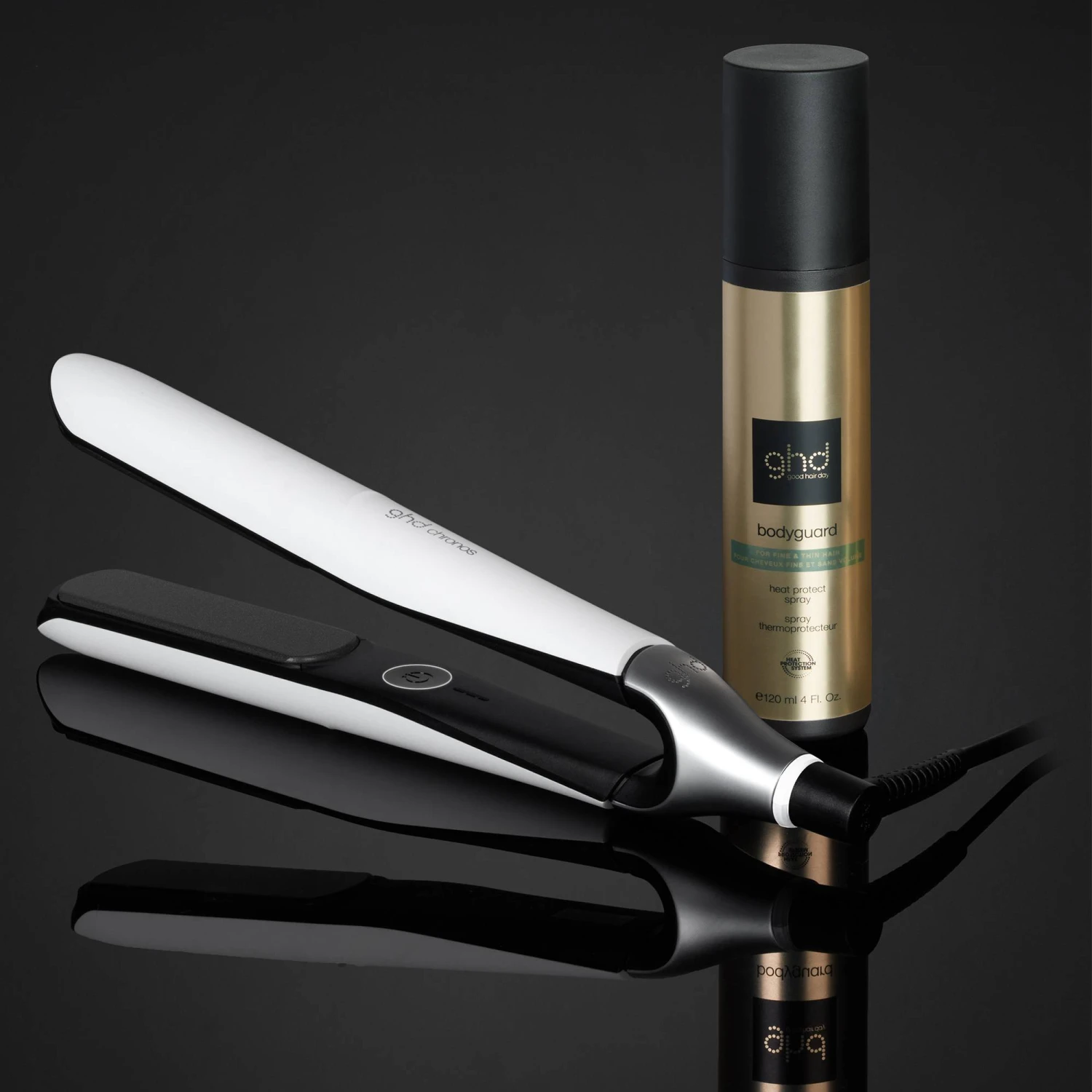 Styler® Ghd Chronos Blanc Et Spray Thermoprotecteur Bodyguard Cheveux Fins / 120ml 5 Styler® Ghd Chronos Blanc Et Spray Thermoprotecteur Bodyguard Cheveux Fins / 120ml – Image 5